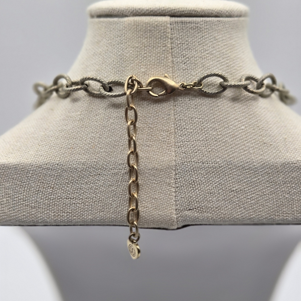 GIVENCHY Vintage Nautical Statement Necklace Auroa Borealis Gold Tone - Picture 7 of 11